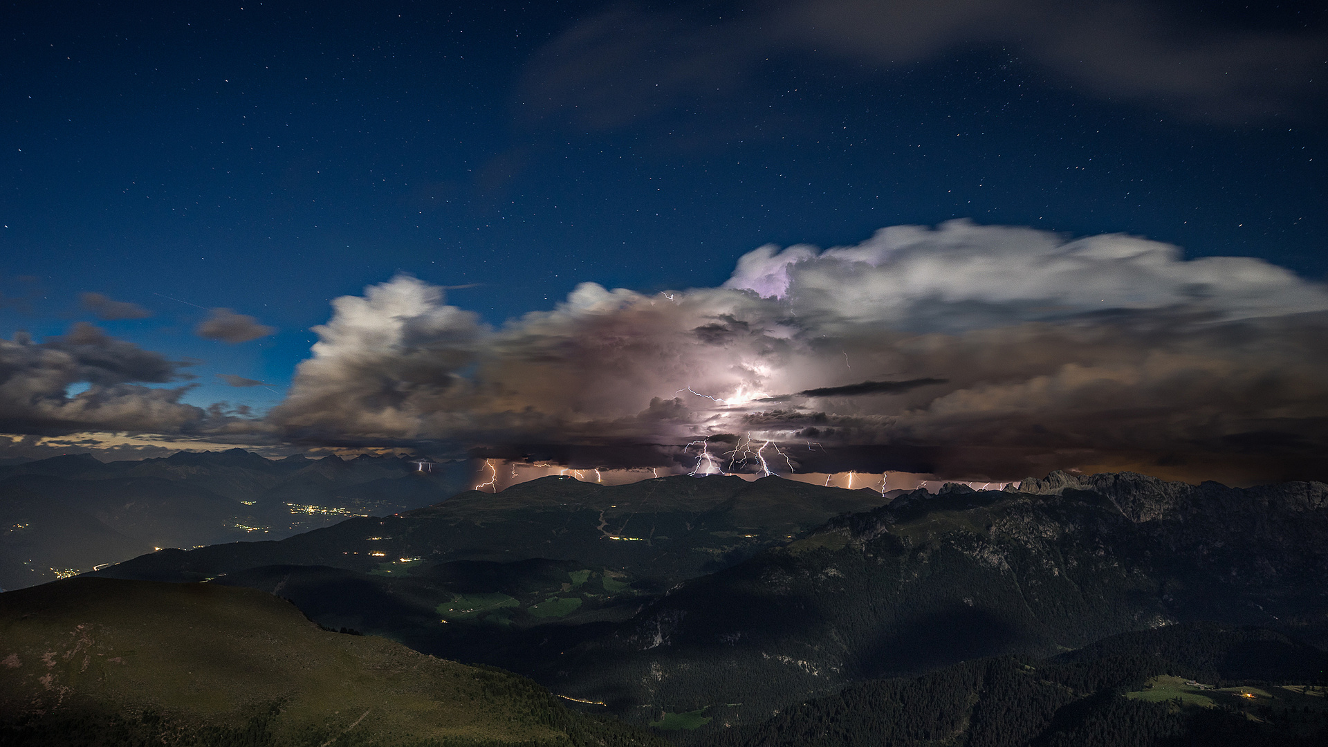 Gewitter über Südtirol