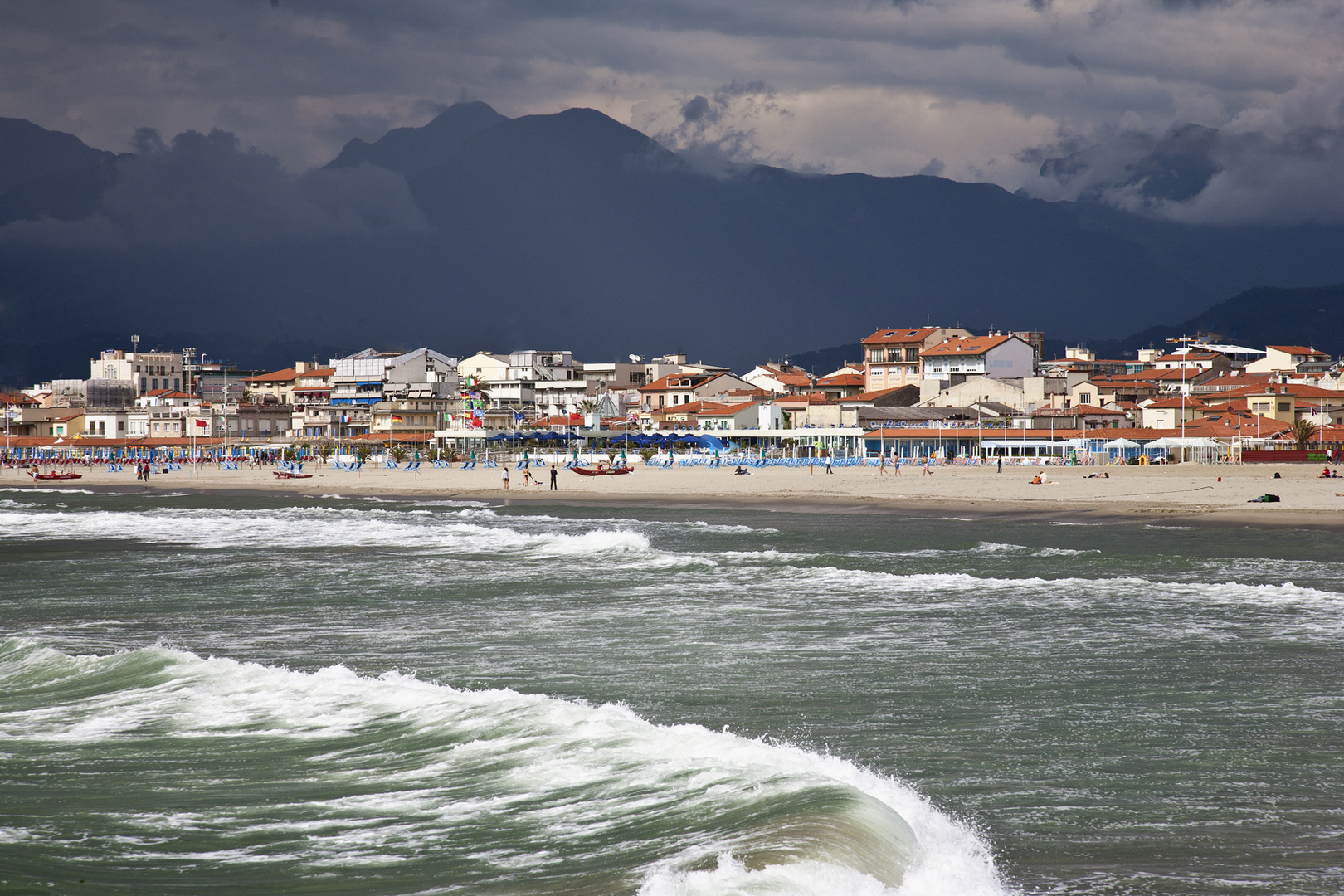 Gewitter über Viareggio