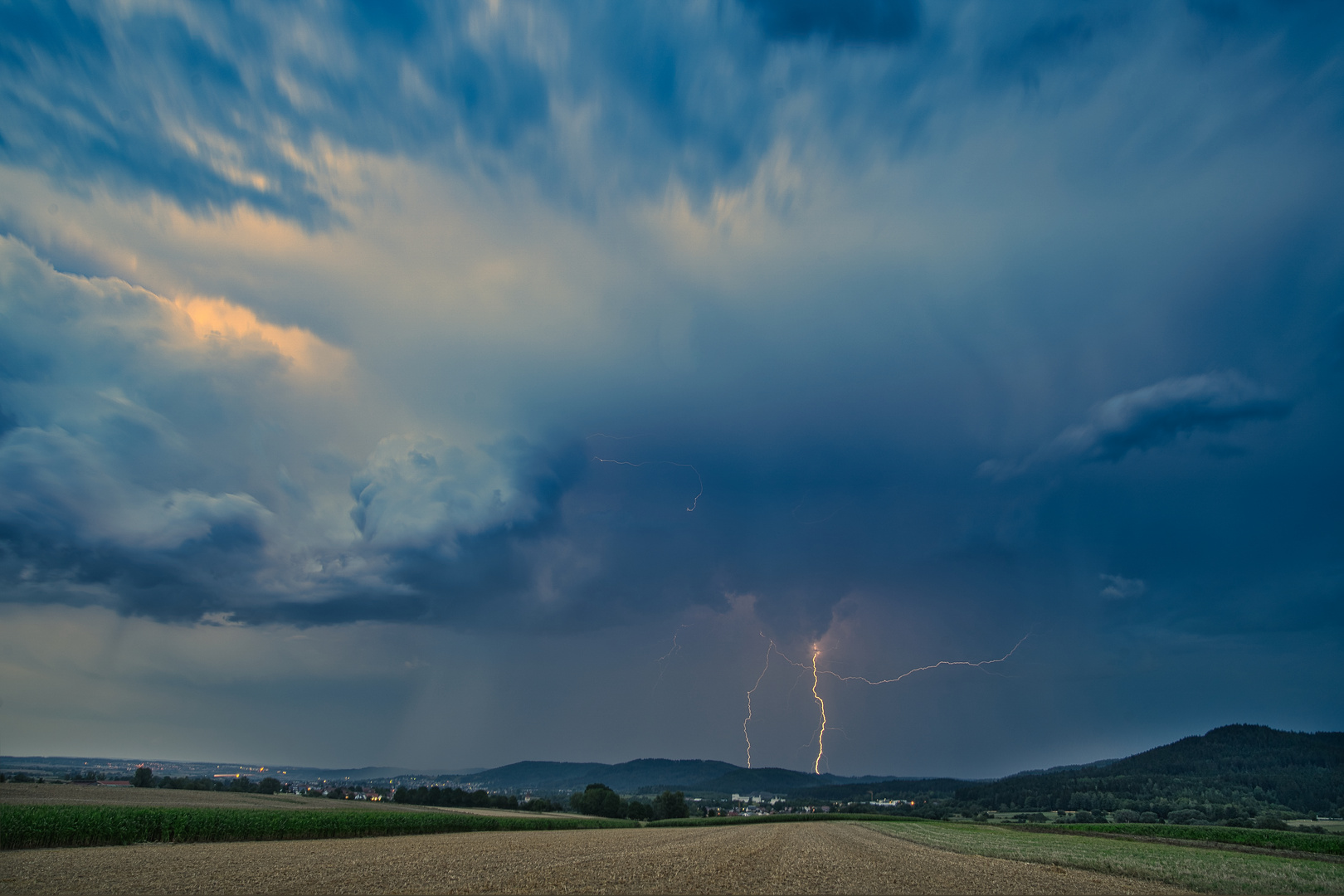 Gewitter über Vöhringen