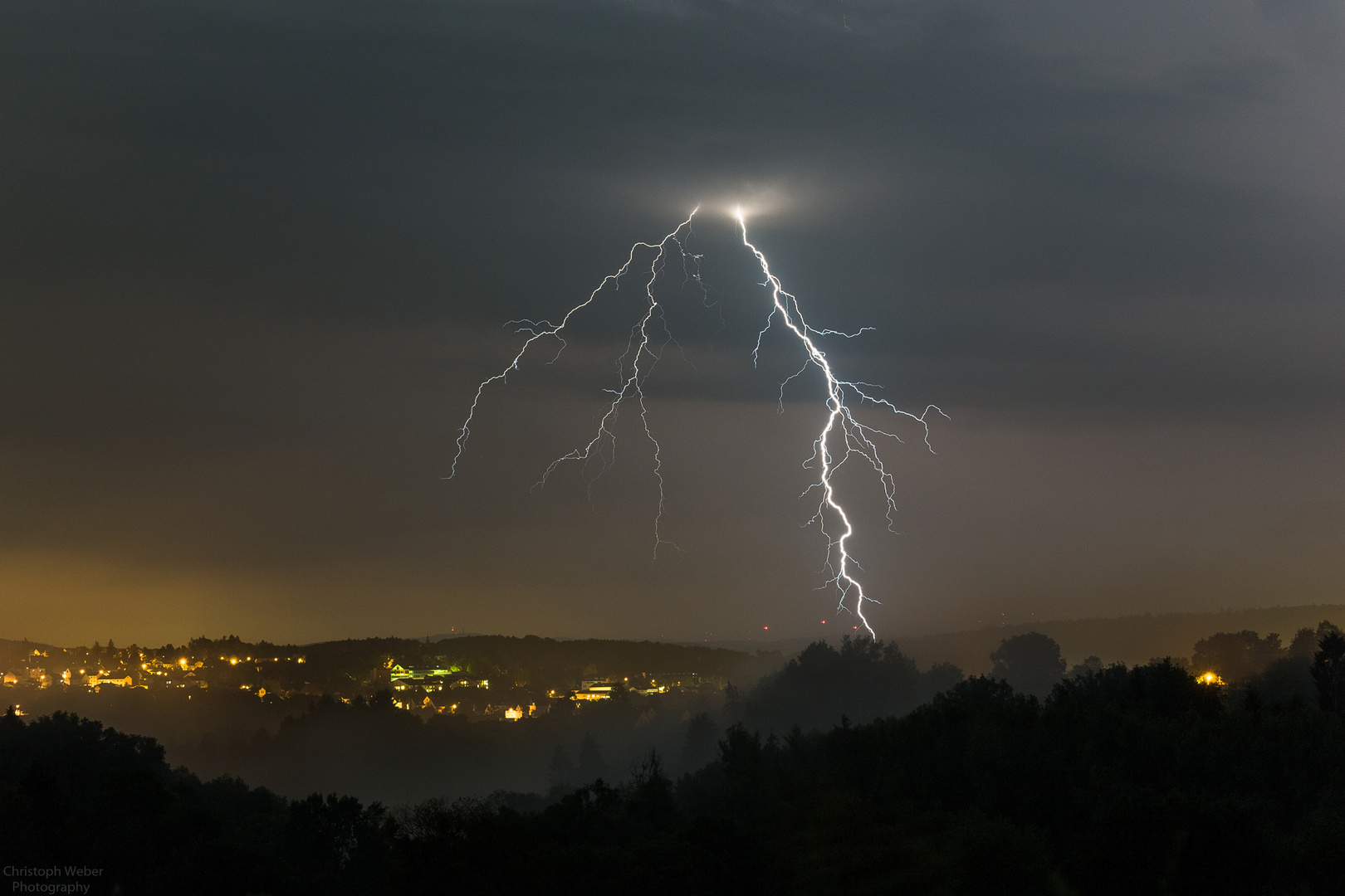 Gewitter über Weilburg an der Lahn