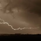 Gewitter über Wendisch Evern am 01.04.2017