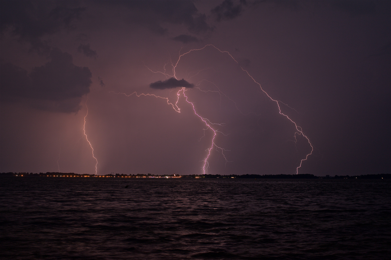 Gewitter über Wiek (Rügen)