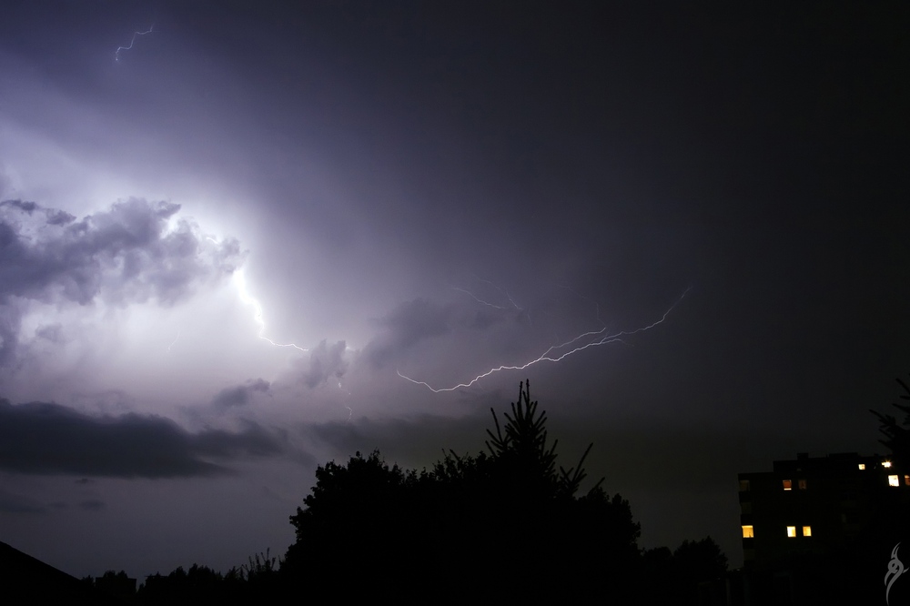 Gewitter über Wuppertal