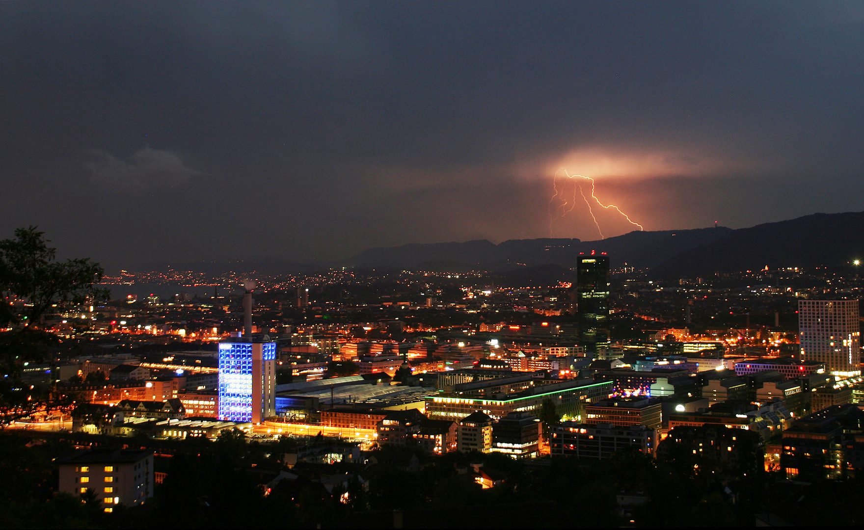 Gewitter über Zürich