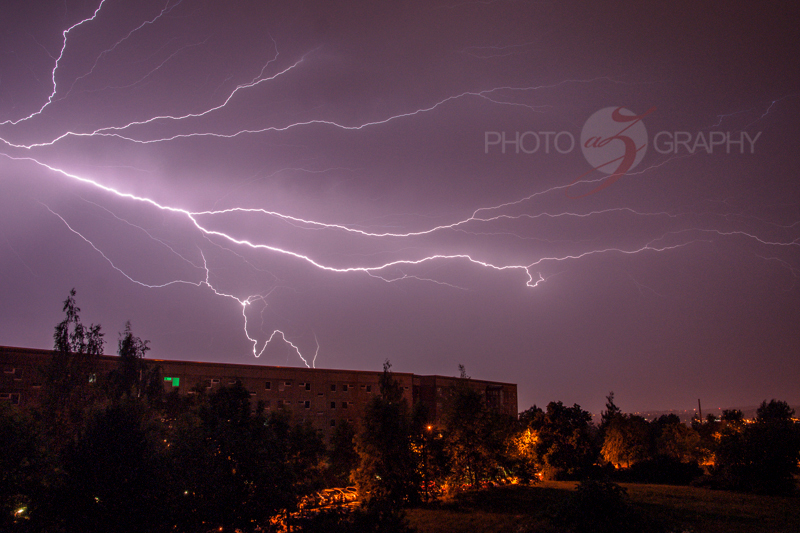 Gewitter über Zwickau