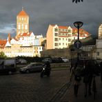 Gewitter und Motorrad (HANSE-SAIL-Rostock-2011)