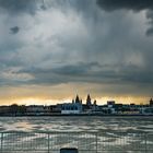 Gewitter und Regensturm über Mainz und Mainz-Kastel