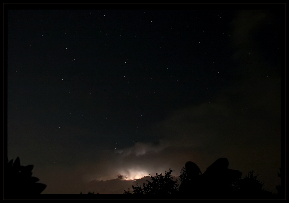 Gewitter "unter" den Sternen