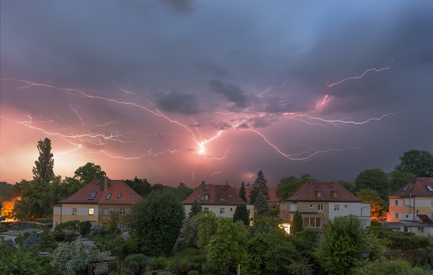 Gewitter vom Dachfenster