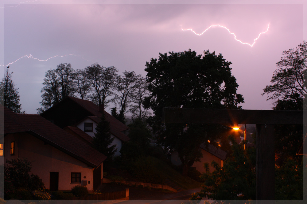 Gewitter vor der Haustüre