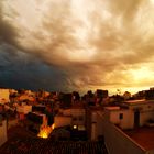 Gewitter vs. Sonnenuntergang