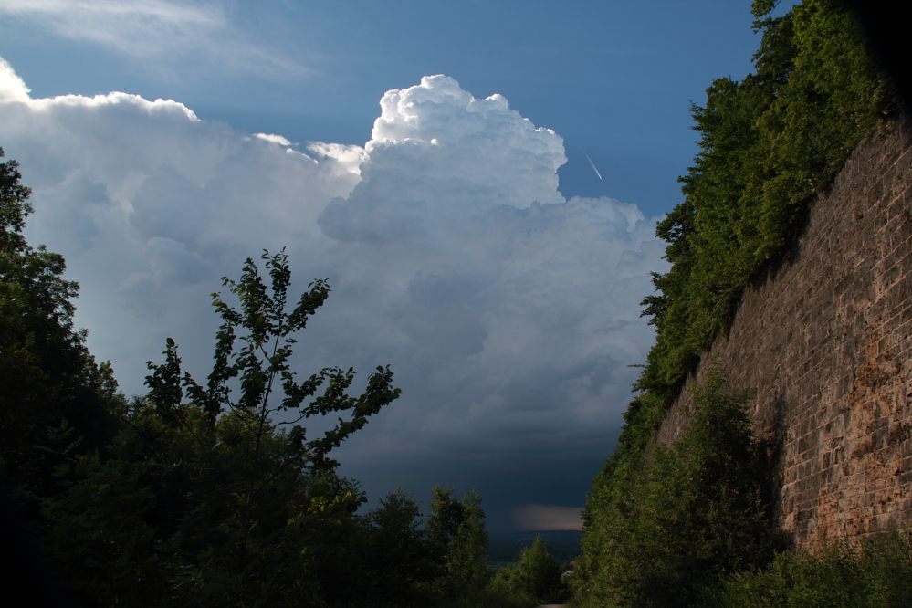 Gewitter zieht auf - Aichelberg - Die alte A8 Strecke -