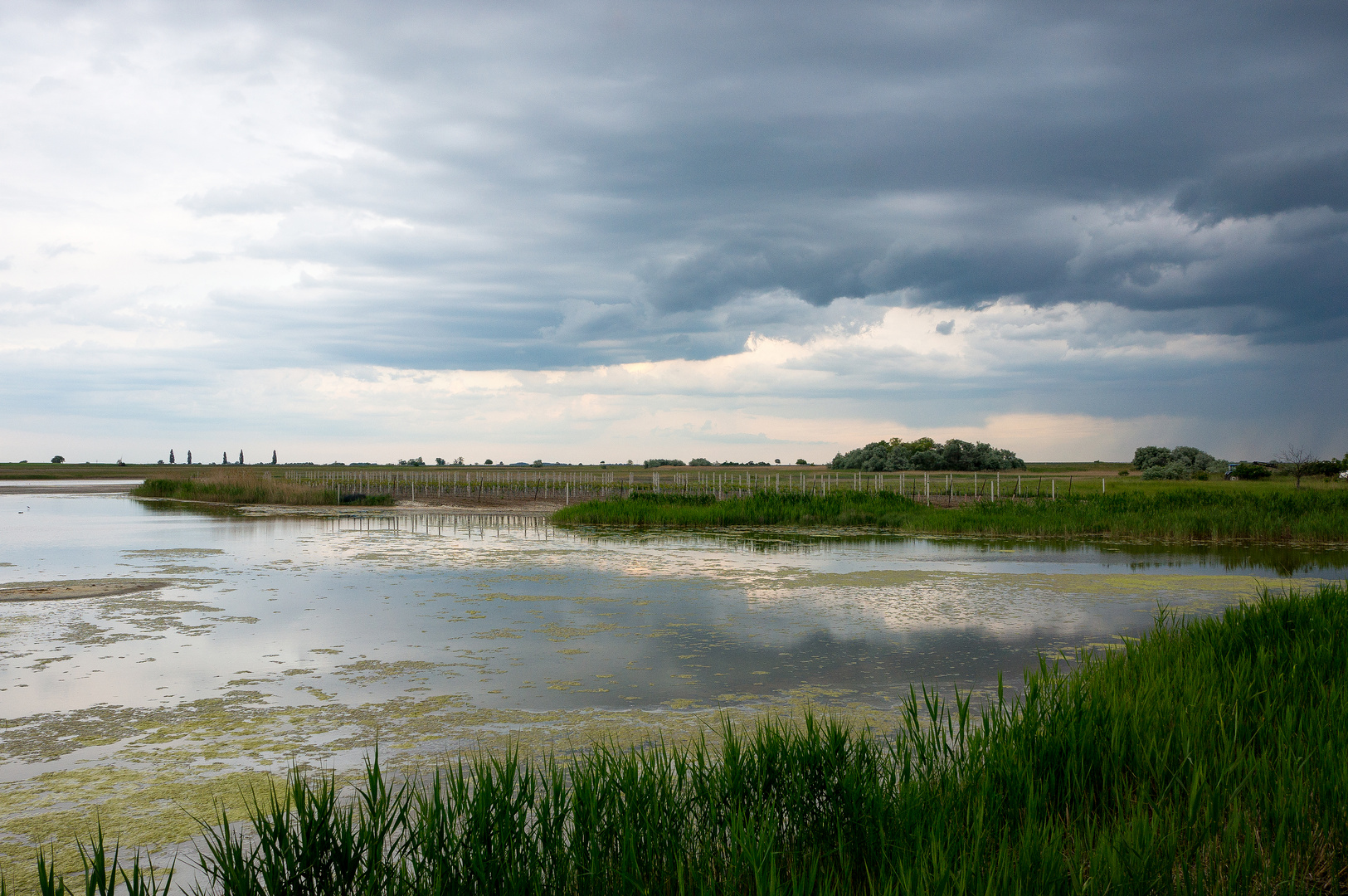 Gewitter zieht auf an der Salzlaake Lettengrube