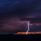 Gewitter zur blauen Stunde