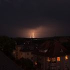 Gewitterfront auf dem Weg ins Erzgebirge