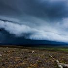 Gewitterfront auf Iceland, Hier wird das Wasser den Wolken zugeführt