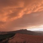 Gewitterfront aus Südost kurz vor Sonnenuntergang....8