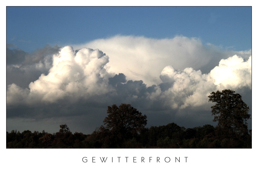 Gewitterfront im Anmarsch