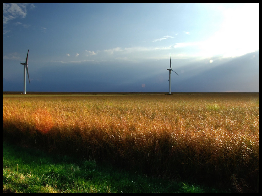 Gewitterfront in Nordfriesland