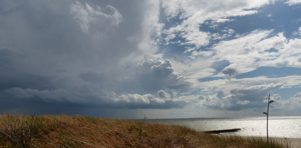 Gewitterfront  über Borkum