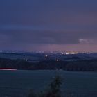 Gewitterfront über dem Erzgebirge Panorama