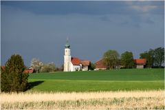 Gewitterfront über dem Weiler "Kreuz"