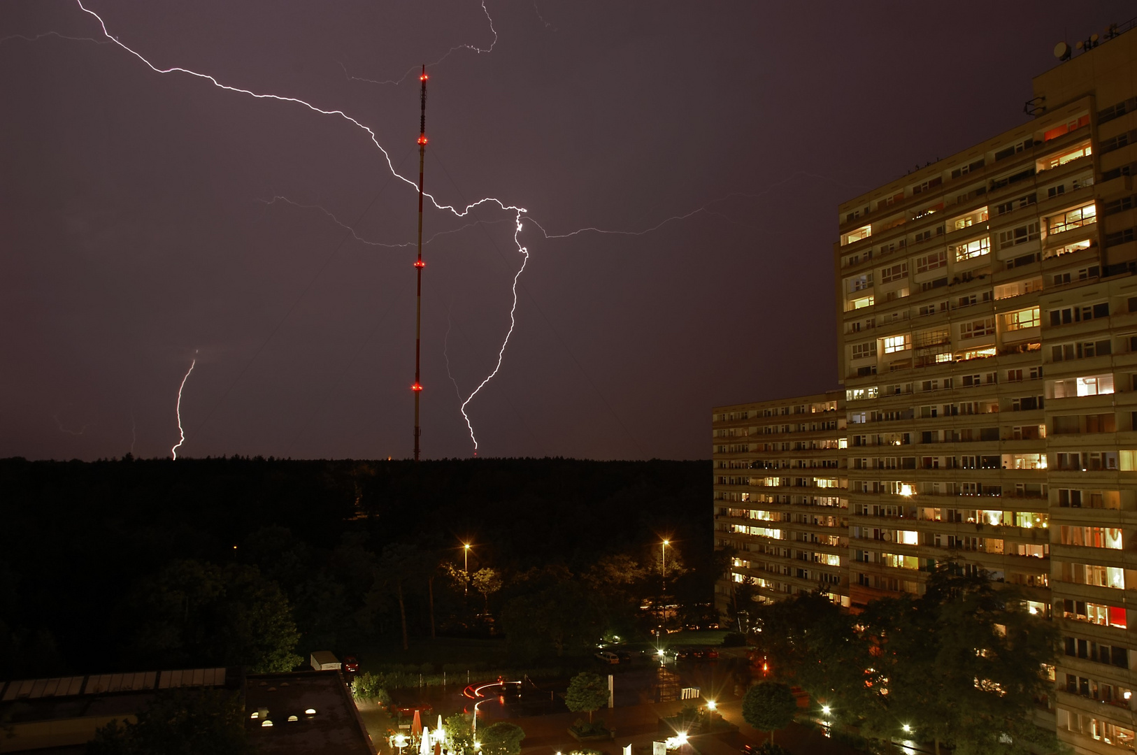 Gewitterfront von Süden kommend