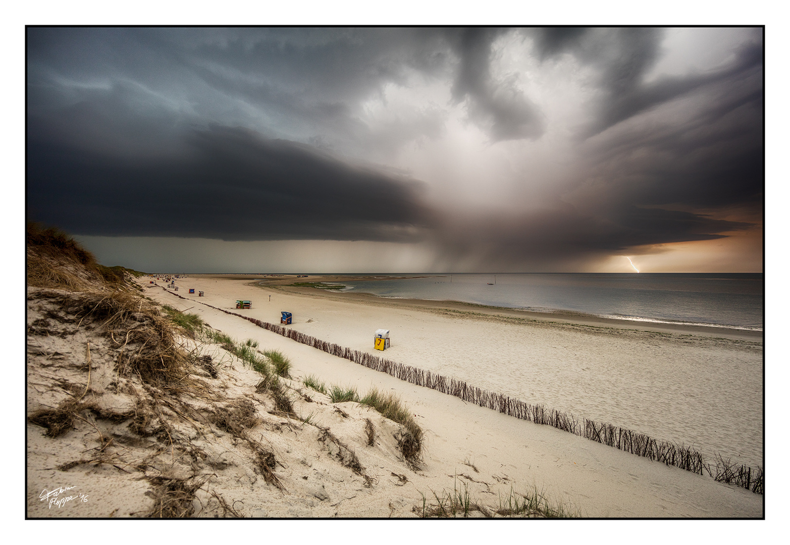 Gewitterfront vor Amrum