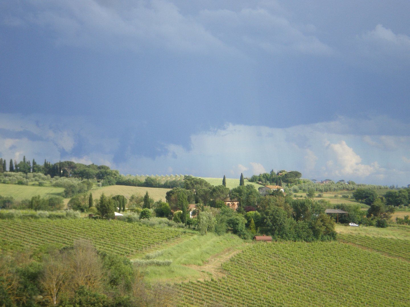 Gewitterhimmel in der Toscana