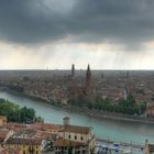 Gewitterregen über Verona