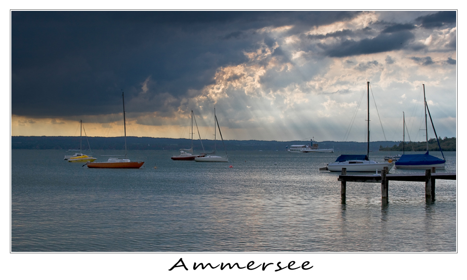 Gewitterstimmung am Ammersee