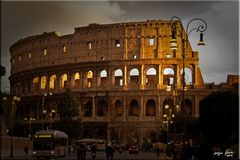 Gewitterstimmung am Colosseo