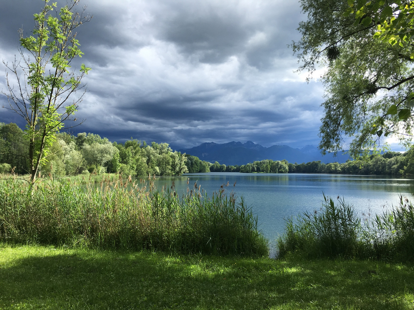 Gewitterstimmung am Happingersee