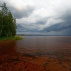 Gewitterstimmung am Siljian. Schweden.