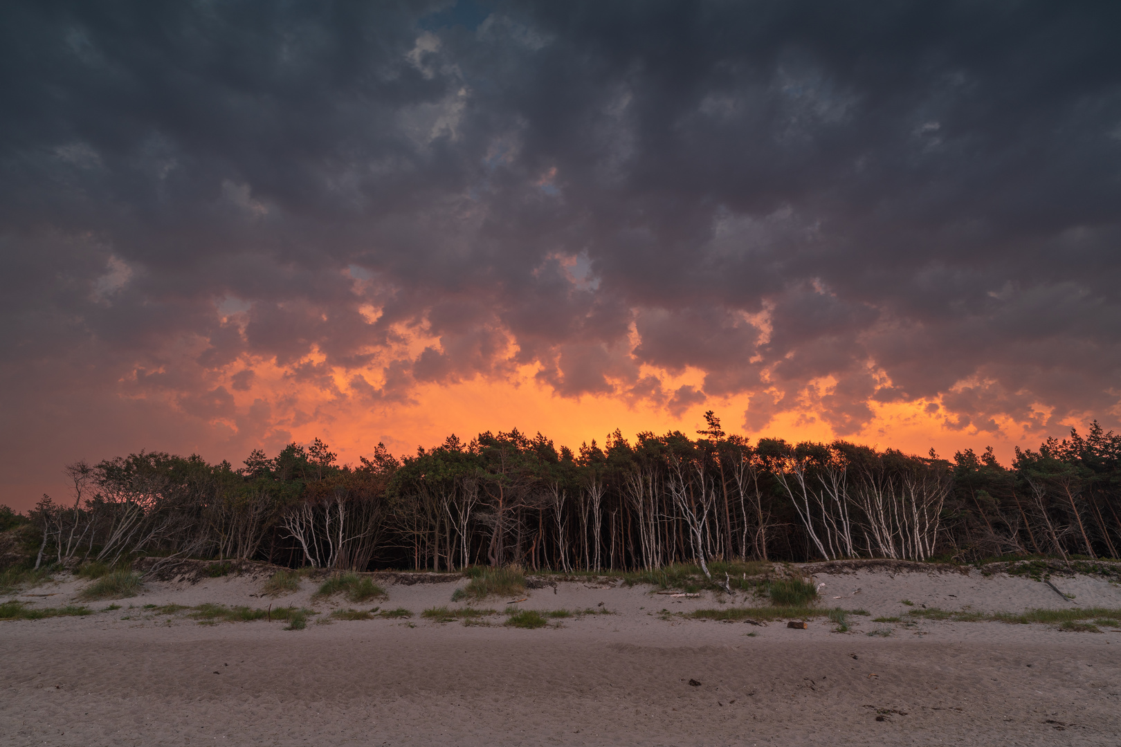 Gewitterstimmung am Weststrand