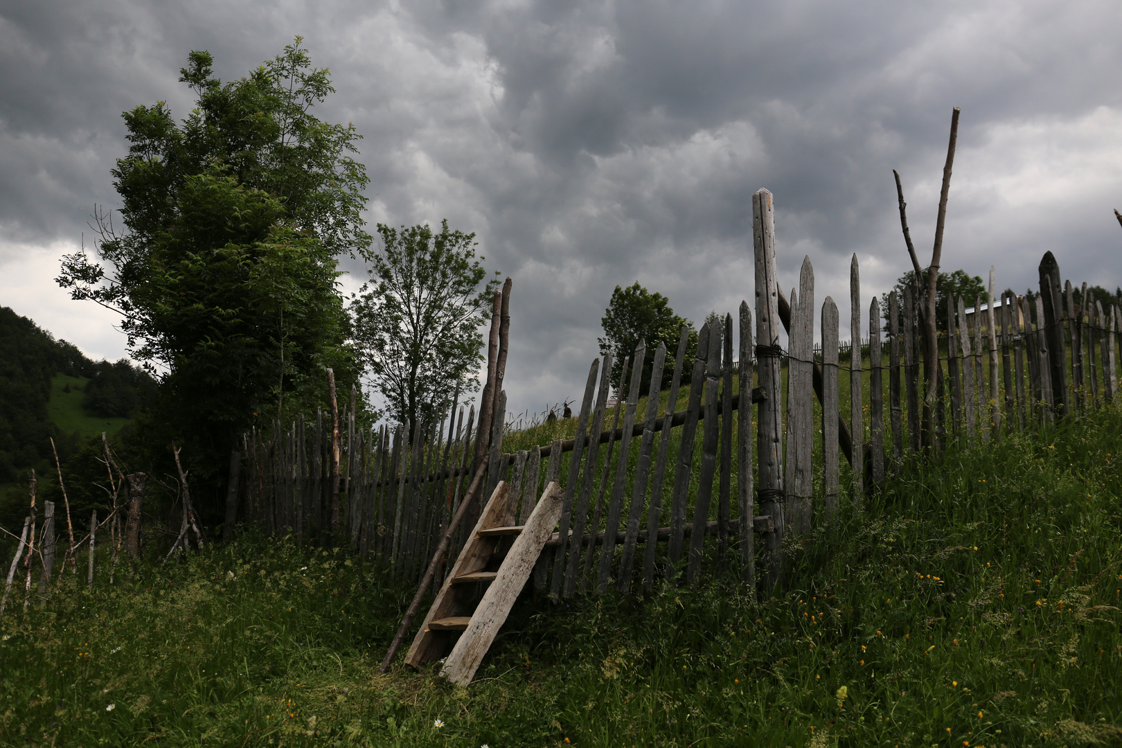 Gewitterstimmung an der Zaunleiter in Obcina