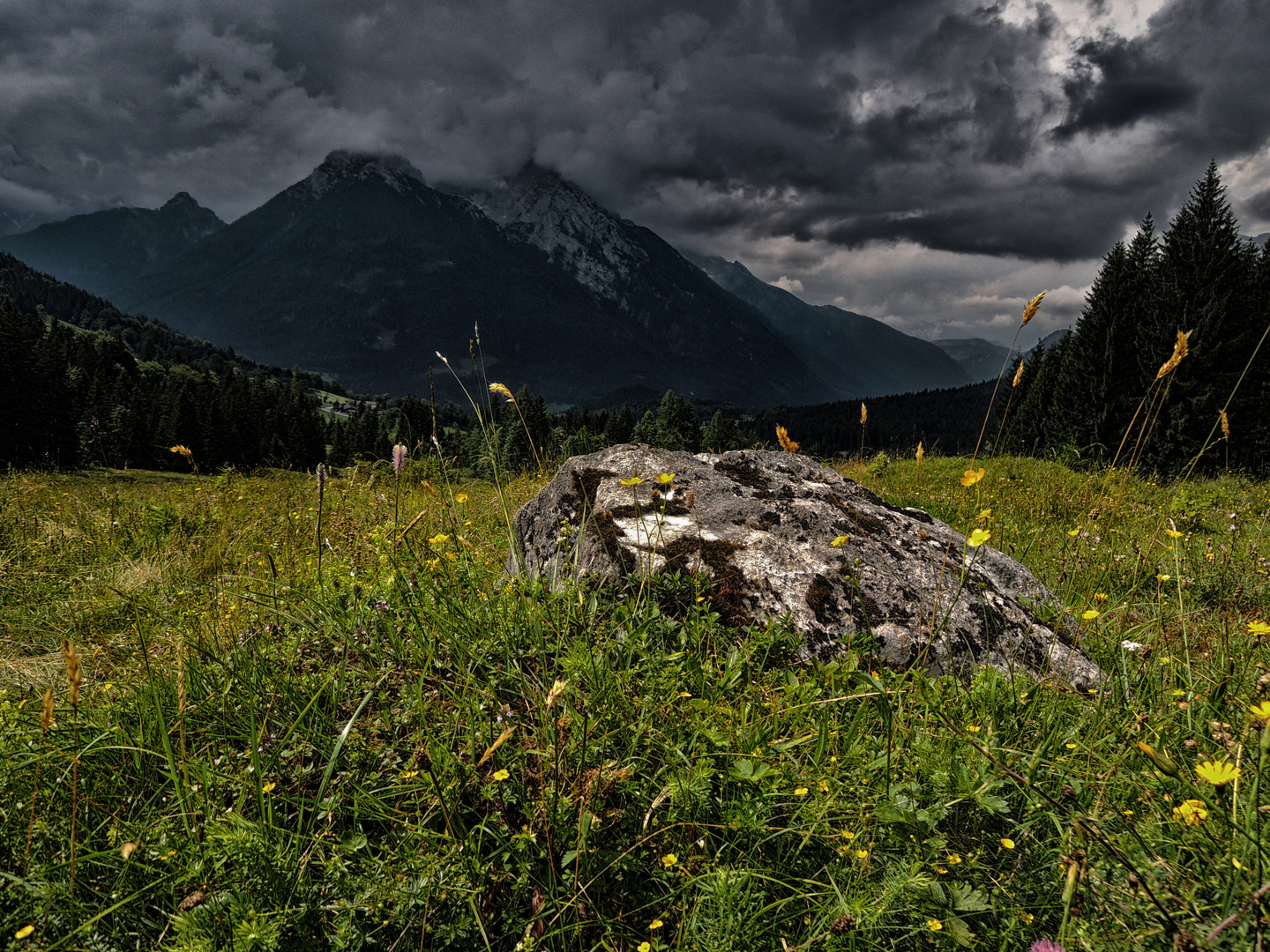 Gewitterstimmung bei Berchtesgaden