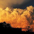 Gewitterstimmung bei Sonnenuntergang