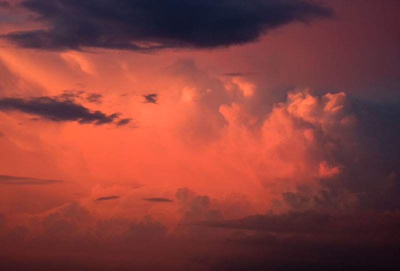 Gewitterstimmung bei Sonnenuntergang