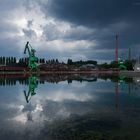 Gewitterstimmung im Hafen Osnabrück.