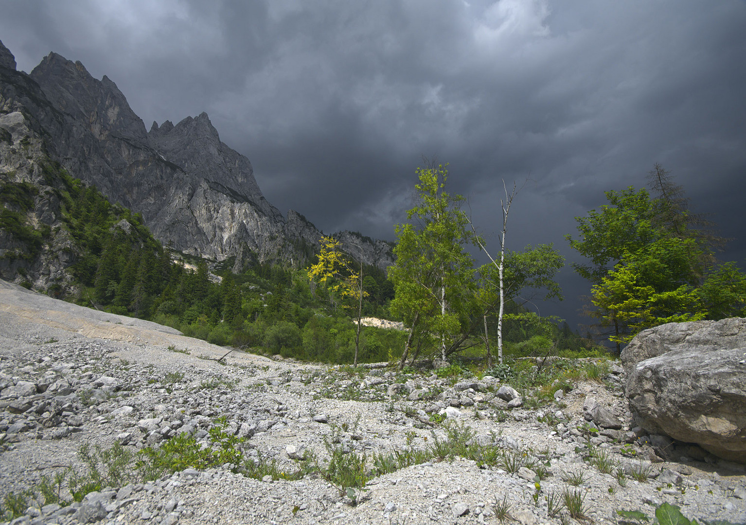 Gewitterstimmung in den Berchtesgadener Alpen