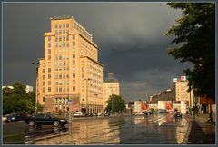 Gewitterstimmung über dem Straußberger Platz