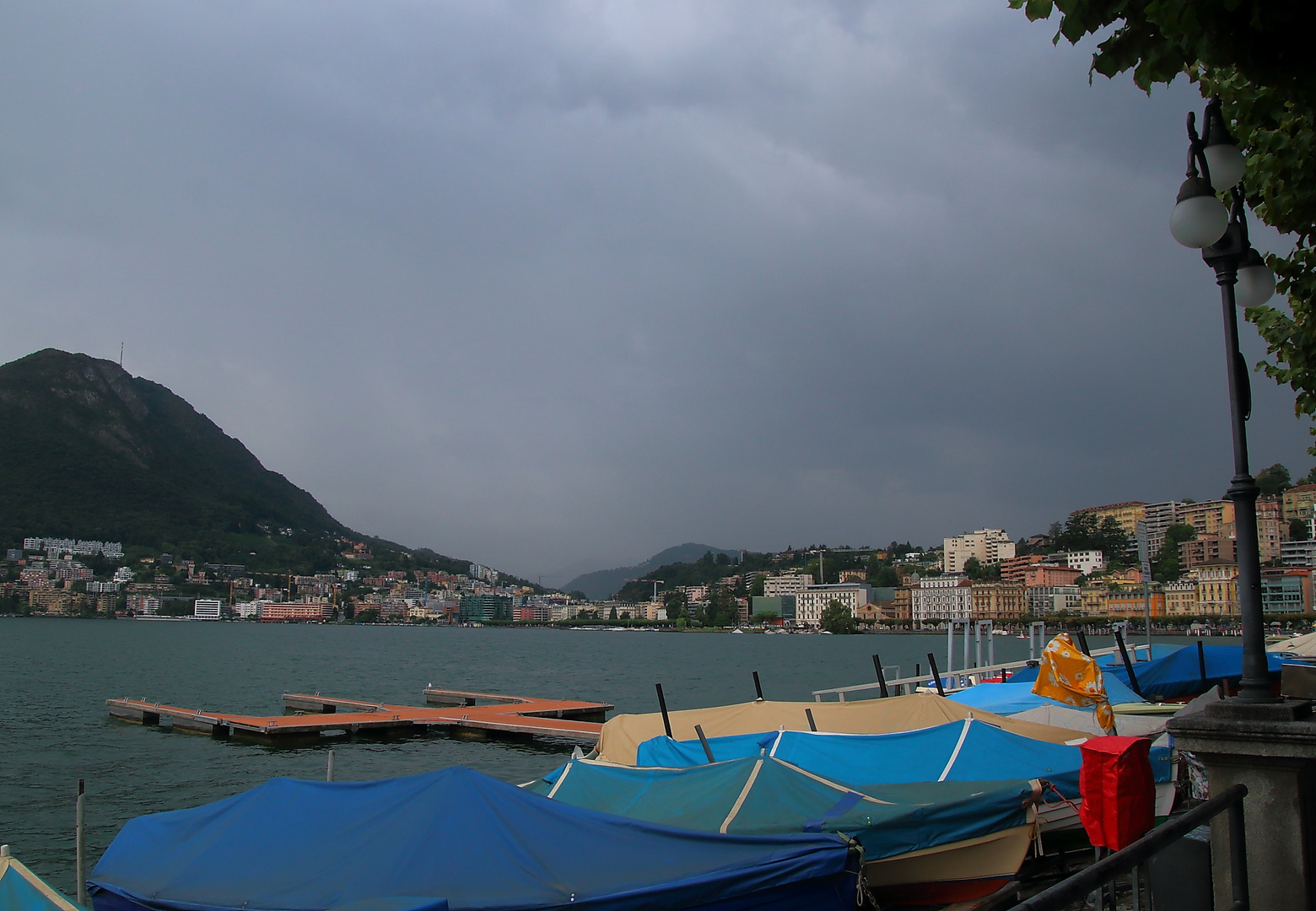 Gewitterstimmung über Lugano