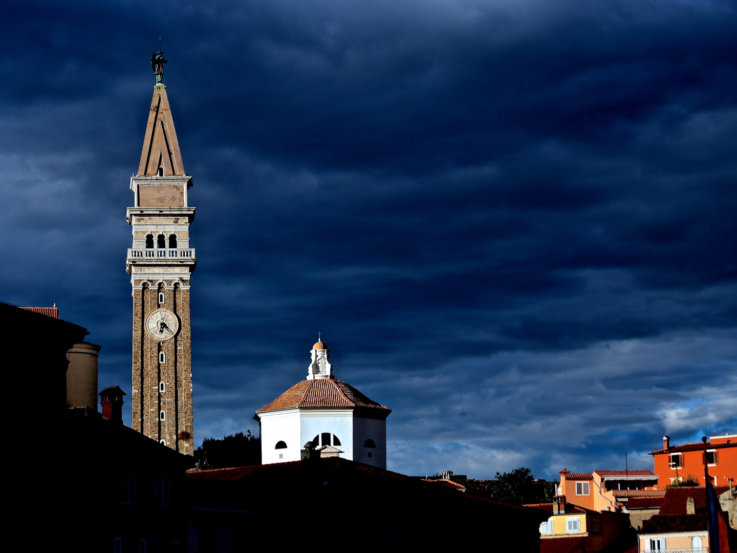 Gewitterstimmung über Piran 