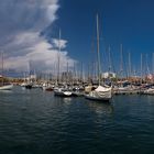 Gewitterstimmung überm Hafen von Barcelona