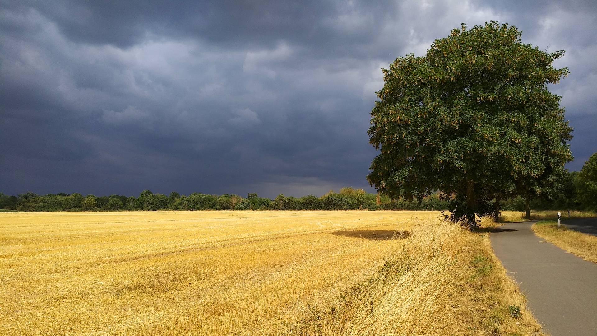 Gewitterstimmung - und die Sonne strahlt dazu