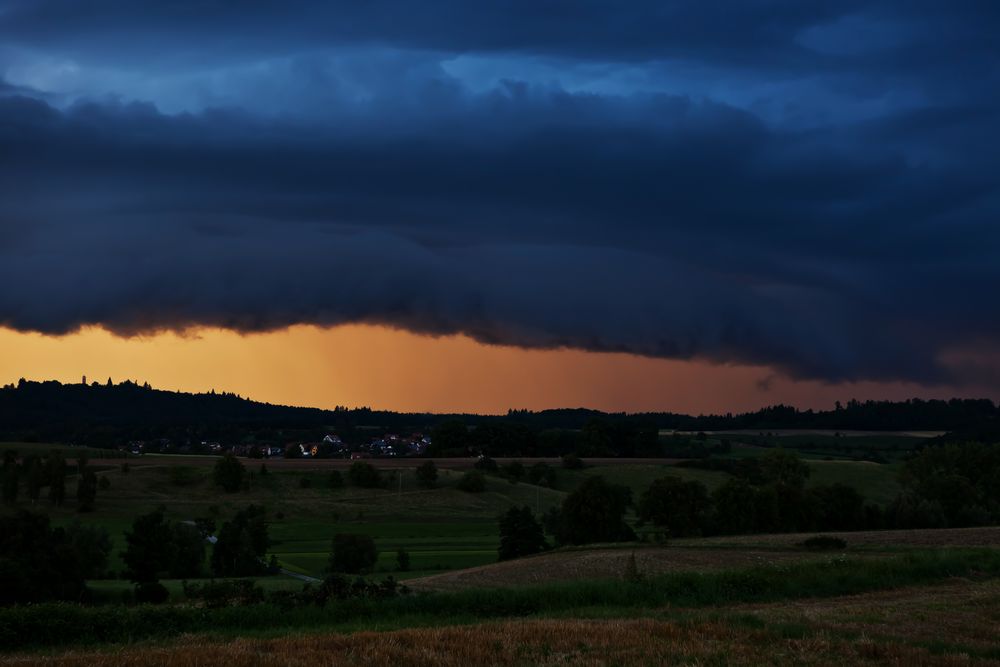 Gewitterwalze über Frankenhardt