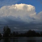 Gewitterwolke am Abend