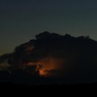 Gewitterwolke am Abendhimmel