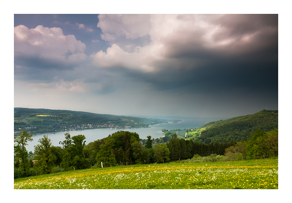 Gewitterwolke am Bodensee